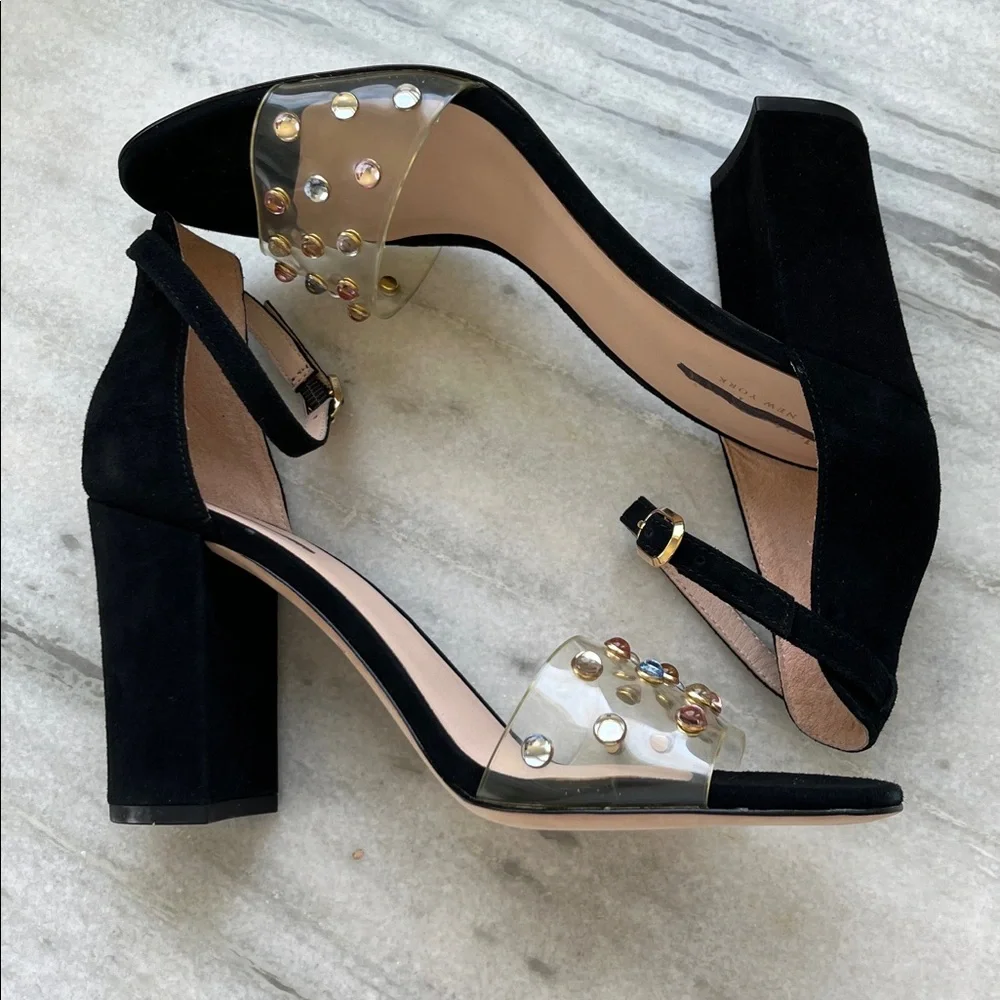 Kate Spade Black Heels with Studded Strap - Picture 7 of 11